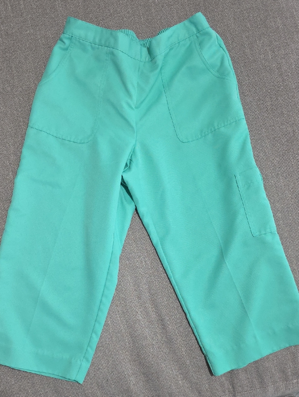 Alfred Dunner Cropped Teal Pants Size 6 Petite